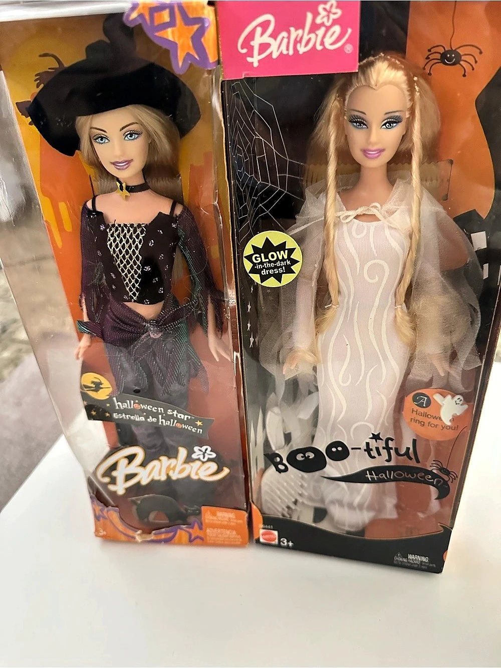 Barbie Halloween Doll Bundle - 2004 Boo-Tiful & 2005 Halloween Star NRFB Lot⁠